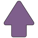 矢印ステッカー　10枚一組 灰紫 (456-04)