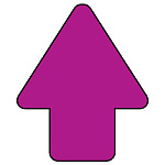 矢印ステッカー　10枚一組 赤紫 (456-09)