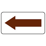 矢印ステッカー　10枚1組 暗い赤 (457-03)
