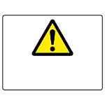 ヨコ型 危険標識 225×300