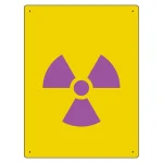 放射能標識 エコユニボード 200×160 放射能マーク(中) (817-48A)