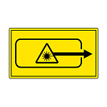 レーザ標識 ステッカー 小 開口部 (817-918)