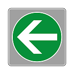 フロアカーペット用標識 矢印 大 緑 (819-575)