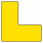 ユニピタ 置場表示ステッカー L型 120×120mm(50mm幅)