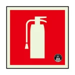 消防標識消火器蓄光(図記号のみ)