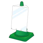 コーンサインポケットボード A3タテ(834-471)