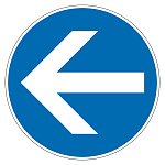 ユニピタ 矢印(OAフロア用) 青 大 (835-208)