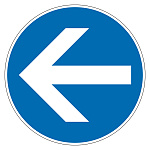 ユニピタ 矢印(OAフロア用) 青 小 (835-210)