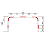 カーストッパー 赤・白 W2000 (835-303)