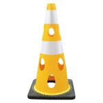 穴あきコーン 反射 H700 黄 (835-346)