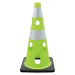 穴あきコーン 反射 H700 黄緑 (835-347)