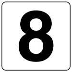 番号札ステッカー 5枚入