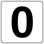 番号札ステッカー 5枚入