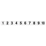 番号札ステッカー 1~10 各1枚入