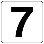 番号札ステッカー 5枚入