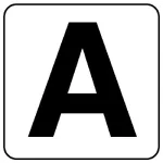 アルファベットステッカー 5枚入