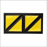 スクエア反射クッション 黄/黒(反射) (866-42)