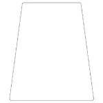 カンバリ用ステッカー（※本体別売り） 白無地 (868-83)