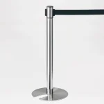 ベルトパーテーション スタッキングヘッド回転タイプ 黒 (870-961BK)