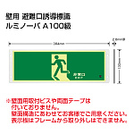 高輝度蓄光式誘導標識 避難口矢印なし (FRG-AP01)