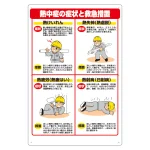 熱中症対策標識 症状と救急措置 (HO-502)