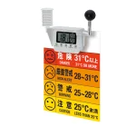 黒球マルチ熱中症計標識セット(ポール用) (HO-5871)