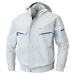 空調風神服フード付 シルバー 服のみ※電源・ファン別売 LL (HO-63SV-LL)