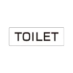 室名表示板 片面表示 TOILET 小 アクリル（白） (RS1-6)