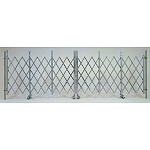 ライトゲートクロス (仮設用ゲート) 仕様:両開き 2×7.2m (391-331)