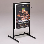 LED型電飾スタンド看板 ADO-217T-LED 角カク ブラックフレーム 昼光色 (ADO-217T-LED(D))