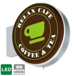 LED突出サイン アルミサイン 小型(丸) 600Φ シルバー (ADS-6008T-LED)