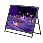 A型看板 グリップA ブラック サイズ/仕様:A0 片面 ヨコ ロータイプ(H1m以下) GA-A0YL (52667A0B)