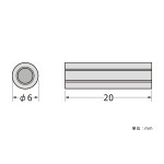 パネルフィクス バー φ6