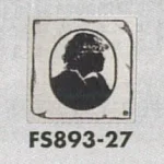 表示プレートH トイレ表示 ステンレス イラストシルエット 80mm角