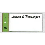 表示プレートH 郵便受表示 80×150mm 表示:LETTERS＆Newspaper (HB159-3)