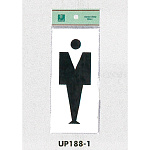 表示プレートH ピクトサイン トイレ表示 アクリル 表示:男子テープ付 (UP188-1)