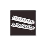 ニュープライスキューブ補充用単品 L用パーツ 1袋20粒入 ０ 白/黒文字 (07105BK0)