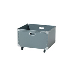 キャスター付ファイバーボックス フチ強化タイプ (W520) ペイントホワイト (50639WHT)