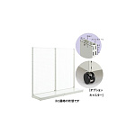 スチール什器W1200H2100 ネット片面S白 (54984-6W)