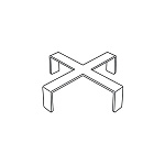 十字トップパーツ SP10-JX (クローム) (51886***)