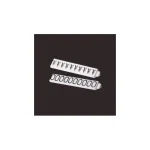 ニュープライスキューブ補充用単品 S用 （白/黒文字）一袋20粒入 種別:9 (07107BK9)