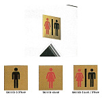 表示プレートH トイレ表示 アルミゴールド 人型 表示:女子 (RA1118-4)