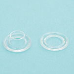 プラスチックハトメ 透明 個数:100セット入 (58446P25)