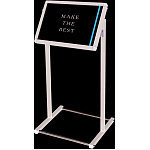 フロアバリウススタンドI型 アクリルタイプ FVAI-ACシリーズ　規格： A2横 ブラック (BFVAIAC-A2Y)