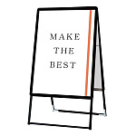 ポスターグリップスタンド看板 屋外用  (防水パック付) A1両面 ブラック (BOPGSK-A1RB)