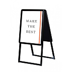 ポスターグリップスタンド看板 屋外用  (防水パック付) A2両面 ブラック (BOPGSK-A2RB)