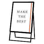 ポスターグリップスタンド看板 屋外用  (防水パック付) B2片面 ブラック (BOPGSK-B2KB)