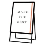 ポスターグリップスタンド看板 屋外用  (防水パック付) B2片面 ブラック (BOPGSK-B2KB)