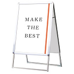 ポスターグリップスタンド看板 屋外用  (防水パック付) B2両面 シルバー (BOPGSK-B2RS)