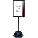 屋外ポールサインスタンド ブラック A3 両面 (BOPSS-A3R)
